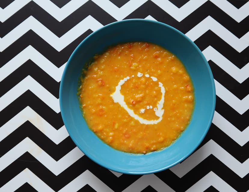 Foto von Kürbissuppe
