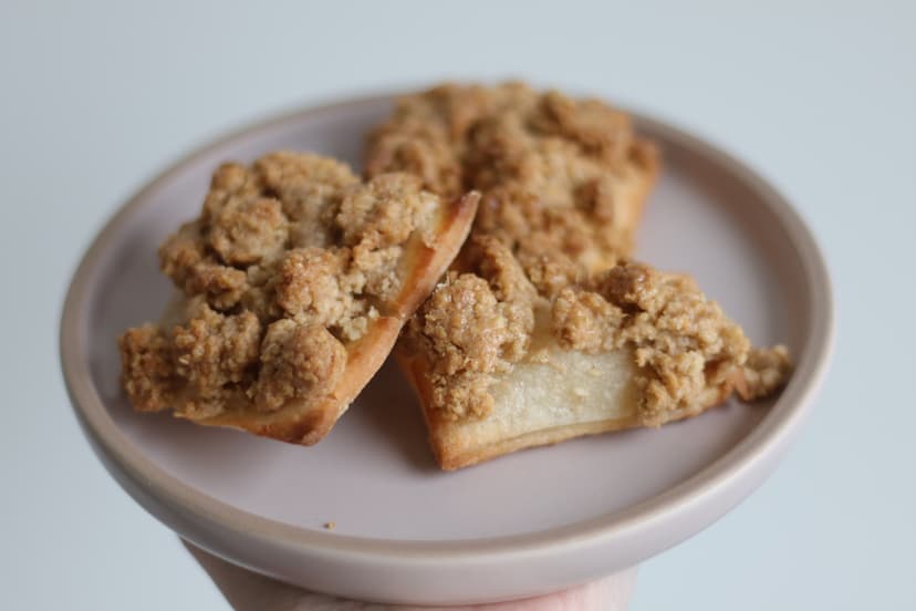 Foto von Blätterteig Streusel Schnitten