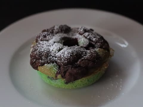 Foto von Versunkener Schoko-Vanille-Kuchen