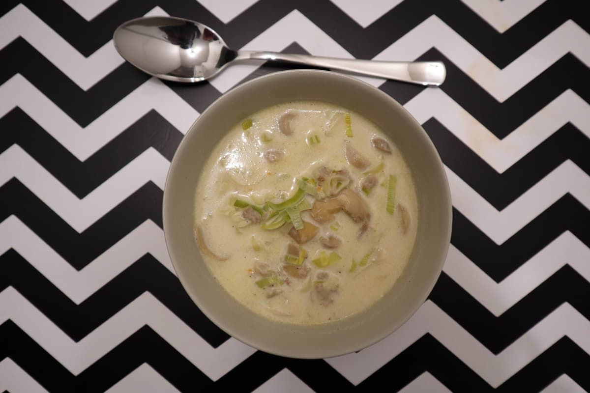 Käse-Lauch-Suppe
