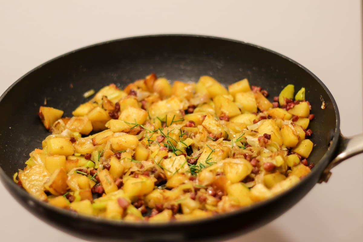 Kartoffel-Lauch-Pfanne